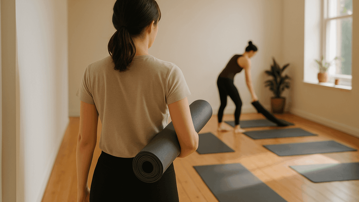 Yoga Pod cleaner with supplies